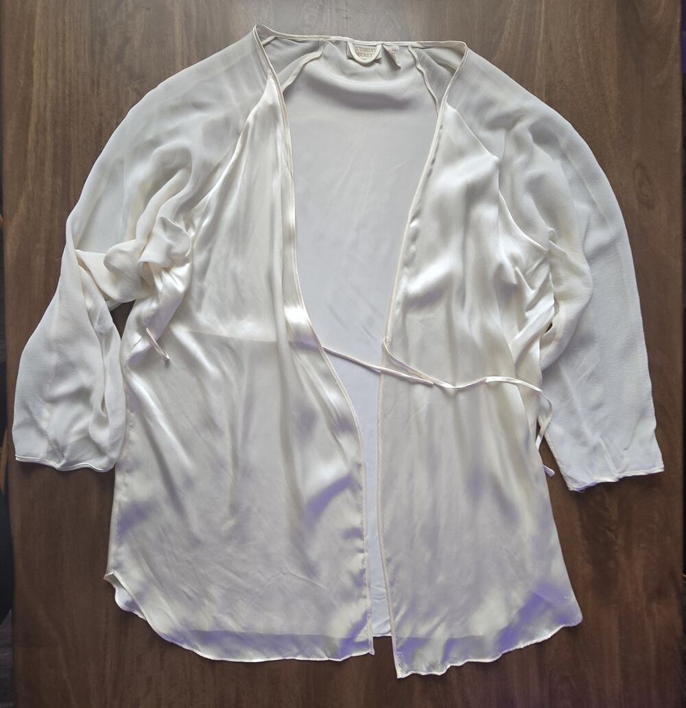 Silk And Chiffon Gold Label Victoria's Secret Robe M/L